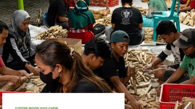 coffee wood dog chews wholesale Indonesia, natural coffee wood chew sticks for dogs, bulk packaging coffee wood dog chews